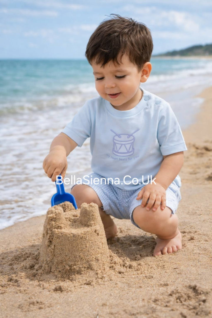 GYMP - Gorgeous Young Misters & Princesses Baby Blue T-shirt & Shorts Set