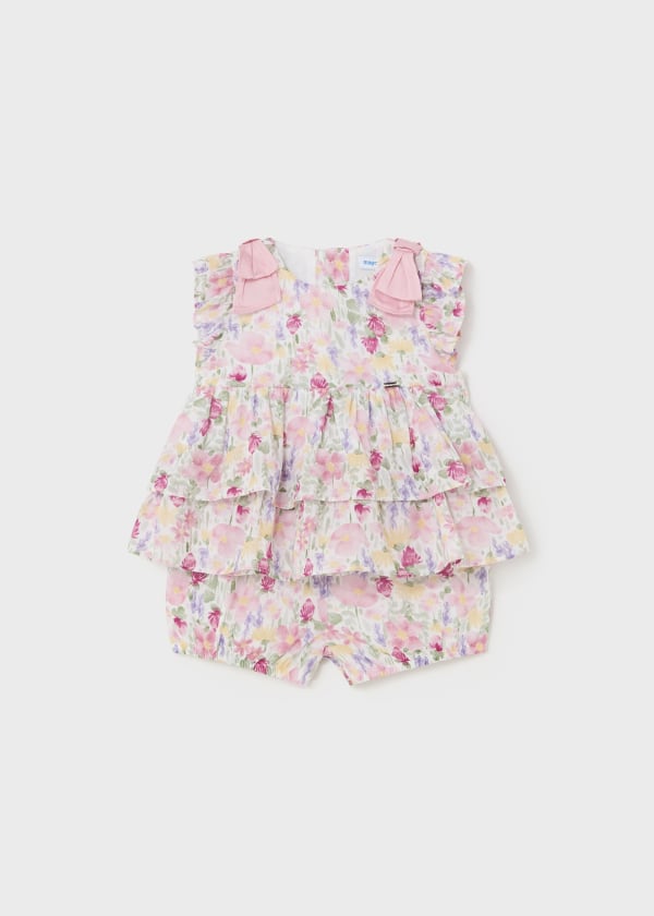 Mayoral Girls Floral Two Piece Shorts Set - 1232