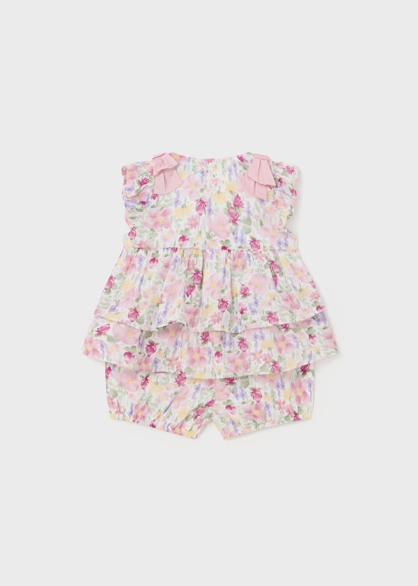 Mayoral Girls Floral Two Piece Shorts Set - 1232