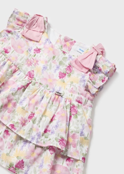 Mayoral Girls Floral Two Piece Shorts Set - 1232