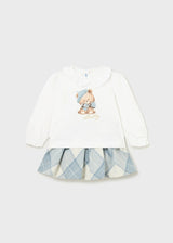 Mayoral Baby Girls Skirt & Top Set - 2995 - Blue