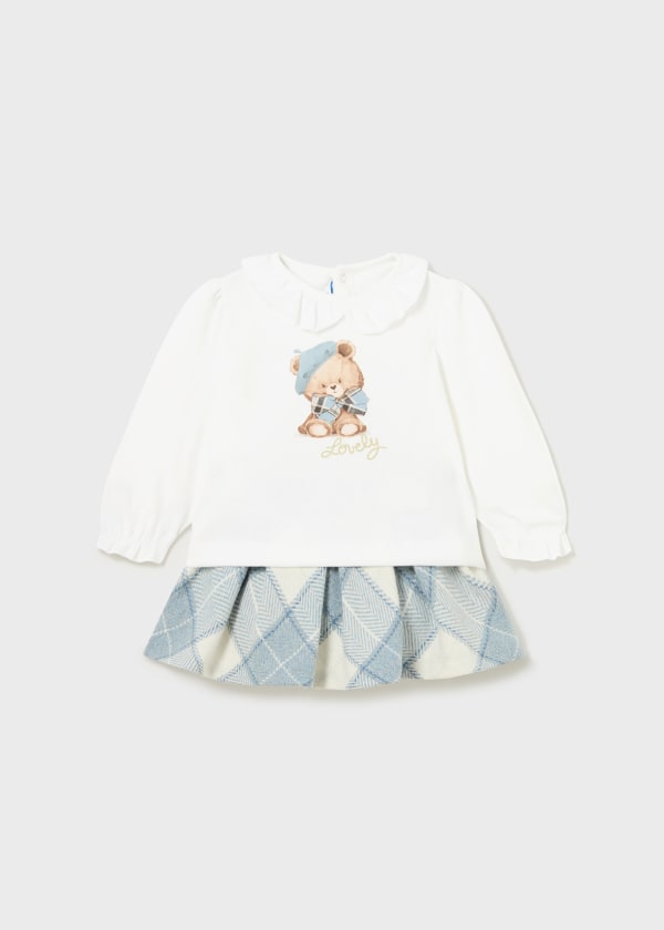 Mayoral Baby Girls Skirt & Top Set - 2995 - Blue