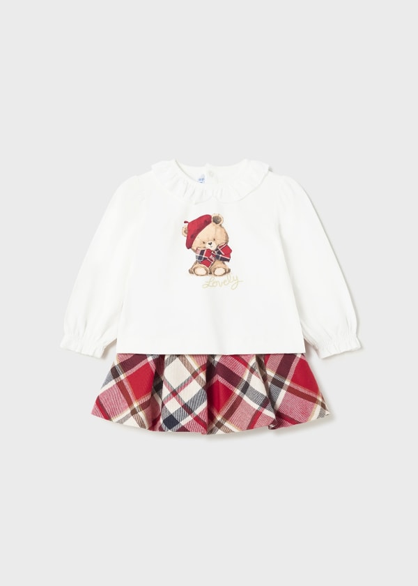 Mayoral Baby Girls Skirt & Top Set - 2995 - Red