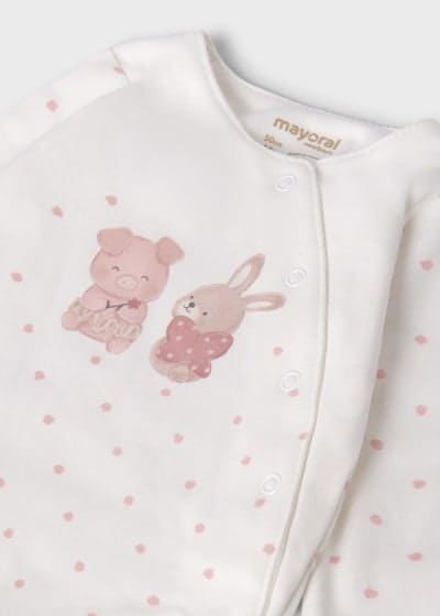 Mayoral Baby Girls, Hat & Bib Set - 9360 - Misty Pink