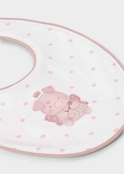 Mayoral Baby Girls, Hat & Bib Set - 9360 - Misty Pink