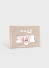 Mayoral Baby Girls, Hat & Bib Set - 9360 - Misty Pink