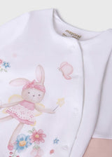 Mayoral Baby Girls 3 Piece Gift Set - Babygrow, Bib & Hat - 9448
