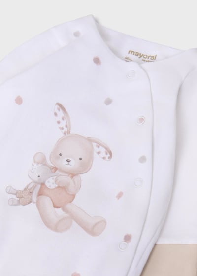 Mayoral Unisex Baby 3 Piece Gift Set Avena - Babygrow, Bib & Hat - 9448