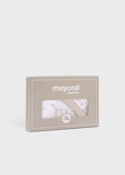 Mayoral Unisex Baby 3 Piece Gift Set - Babygrow, Bib & Hat - 9448