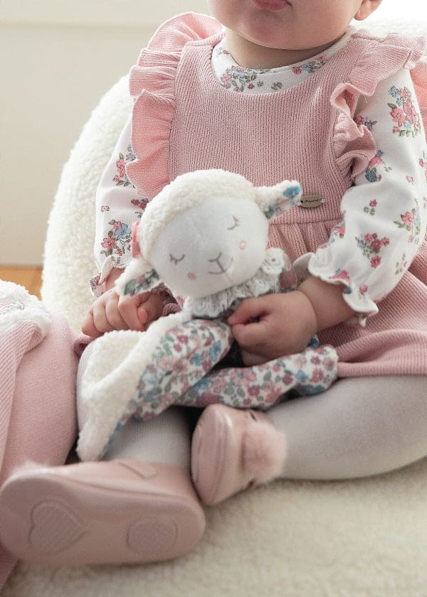 Mayoral Floral Print Lamb Comforter Toy - 9495