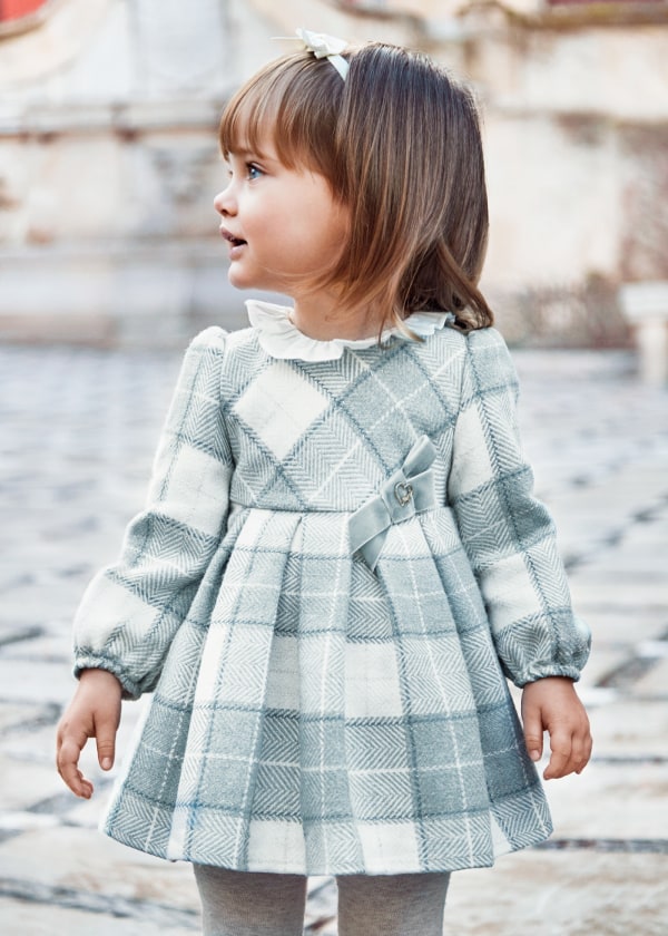 Mayoral Baby girls check dress 2977