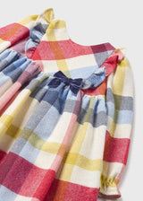 Mayoral Long Sleeved Plaid Dress -  2983 - Tinta