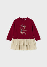 Mayoral Baby Combined Tricot Christmas Dress -2911