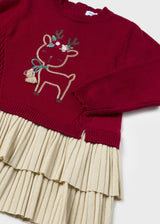 Mayoral Baby Combined Tricot Christmas Dress -2911