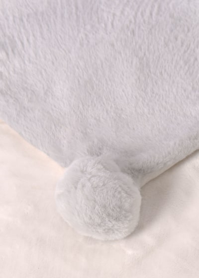 Mayoral faux fur pom pom blanket - 9335 - Grey