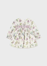 Mayoral Baby Velvet Print Smocked Dress - 2913