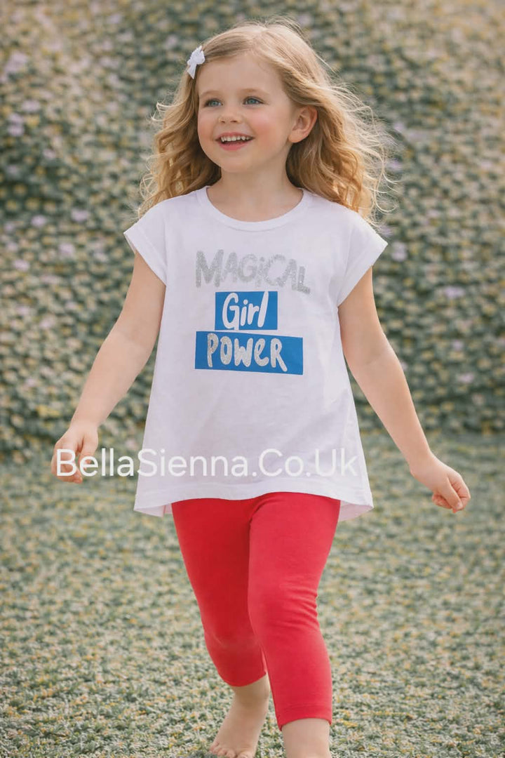 Mayoral Cropped Leggings & Top Set - 3764 - Carmin