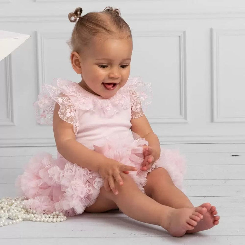 Caramelo Kids Pink Layered Ruffle Tutu Skirt - 042225