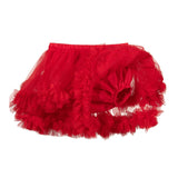 Caramelo Kids Red Layered Ruffle Tutu Skirt - 042225