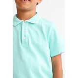 "Carlos" Boys Plain Mint Smart Short Set - Mint Green