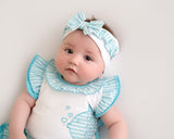 Little A "KELLY" Stripe Seersucker Headband- LA24211