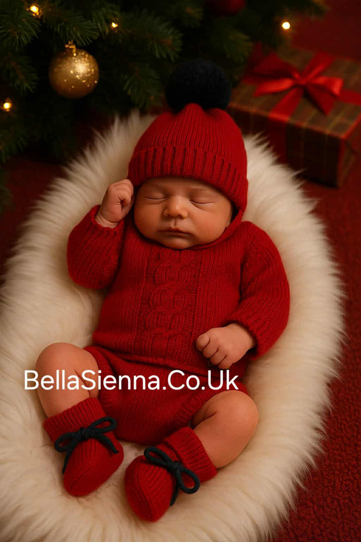 Mac ilusion Boys Four Piece Deep Red & Navy Set - 9436 - Scarlet