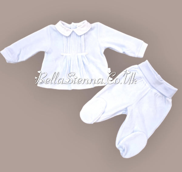 Tutto Piccolo Two Piece Velour Babygrow Set 5498