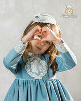 Abuela Tata Velvet & Lace Dress - 2599393