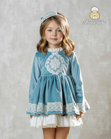 Abuela Tata Velvet & Lace Dress - 2599393