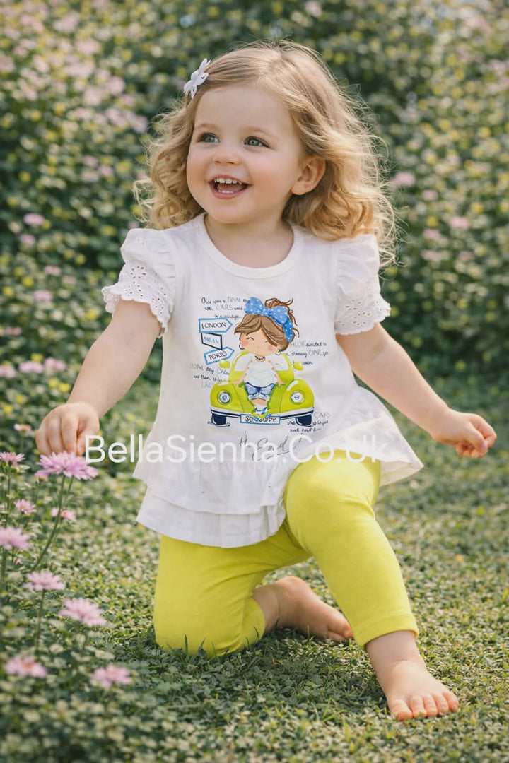 Mayoral Cute Baby Girls Legging Set 1750 Citron