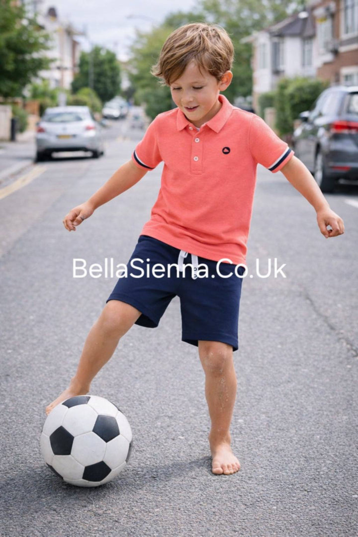 Mayoral Boys Short Set Coral 3122