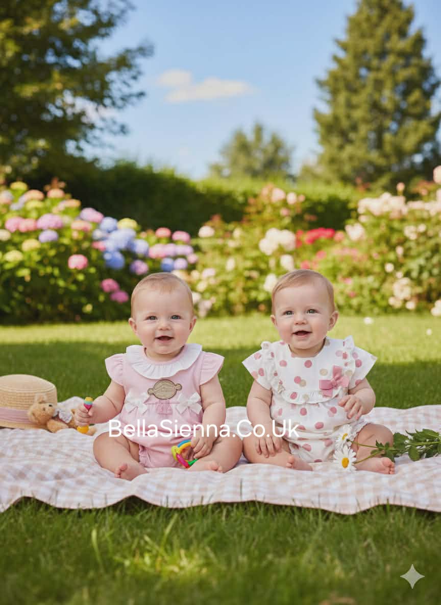 Mayoral Set Of Two Rompers - Rosa Baby - 1737