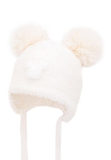 Jamiks Ivory Unisex Knitted Hat - ALLYS