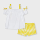 Mayoral Girls Cold Shoulder Short Set 3213