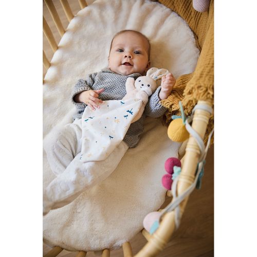 Kaloo Doudou Rabbit Toy Comforter - White Delicate