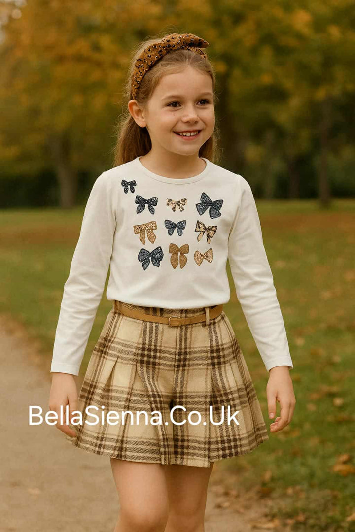 Mayoral Girls Shorts, Top & Hair Bobble Set - 4006 & 4214