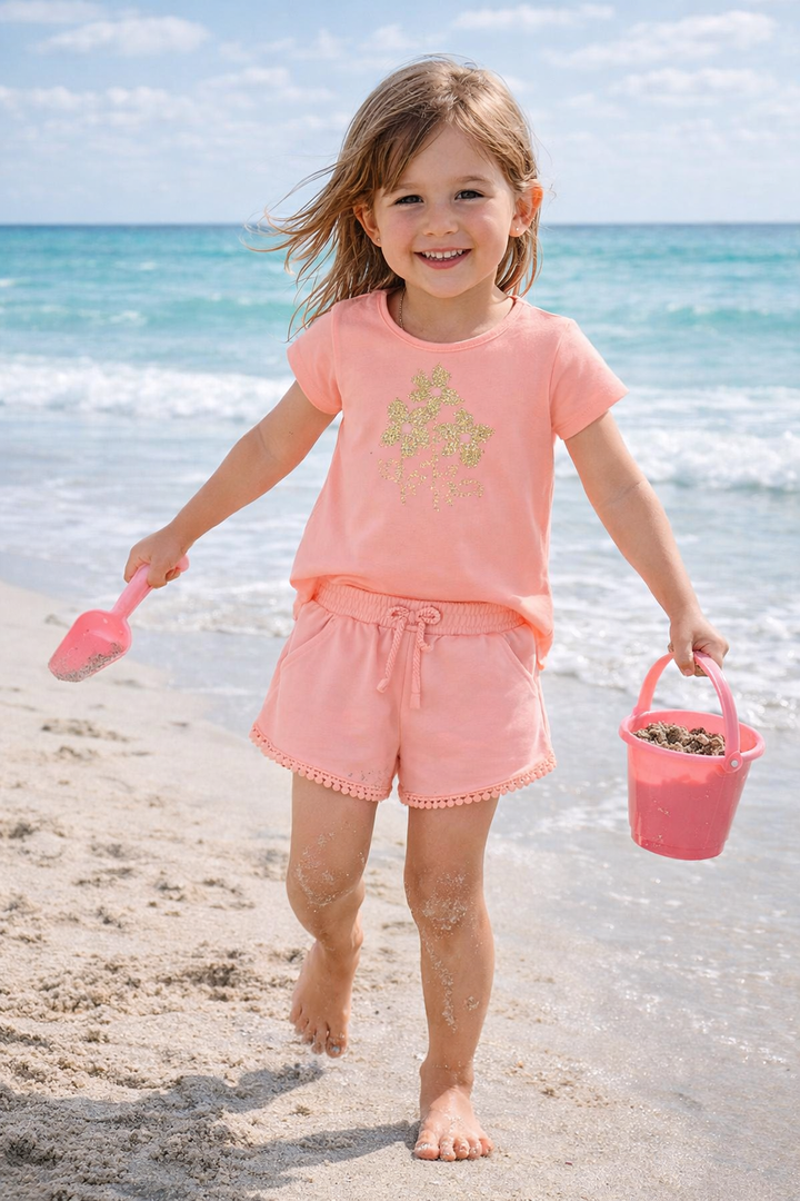 Mayoral short set - Flamingo - 1749