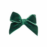 Calamaro Green Velour Hair Bow To Match Dress -21284 & 22074