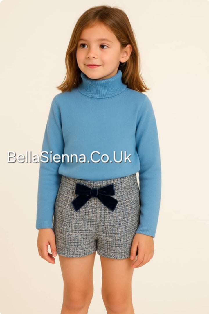 Mayoral Girls Short Set With Bow - 313 -4224