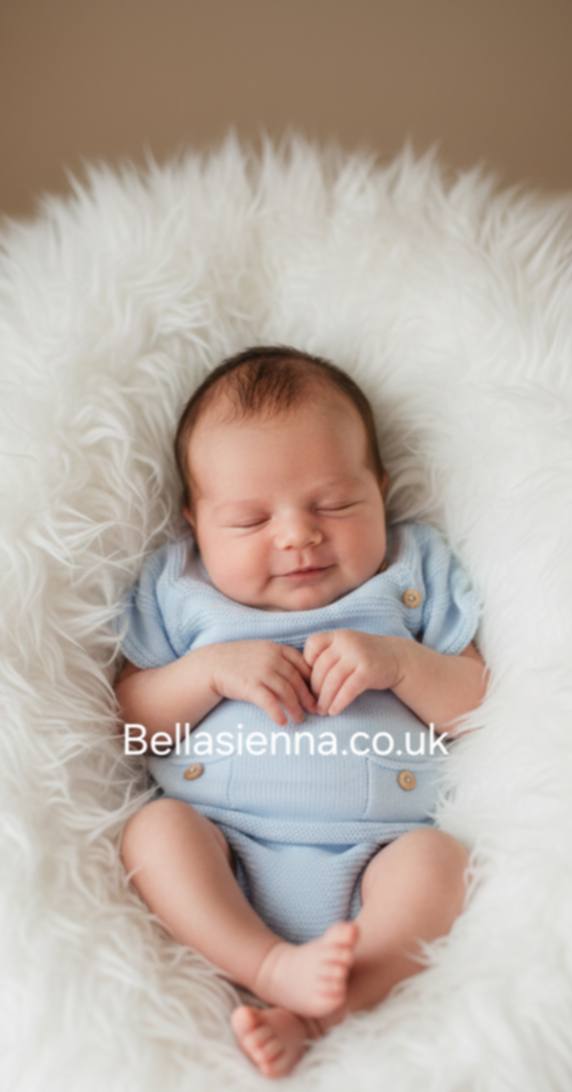 Baby Blue Knitted Two Piece Set - B0551