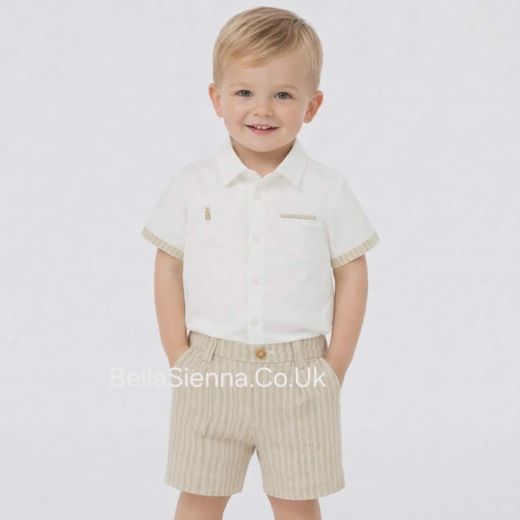 Mayoral Baby Boys Smart Short Set 1293 beige
