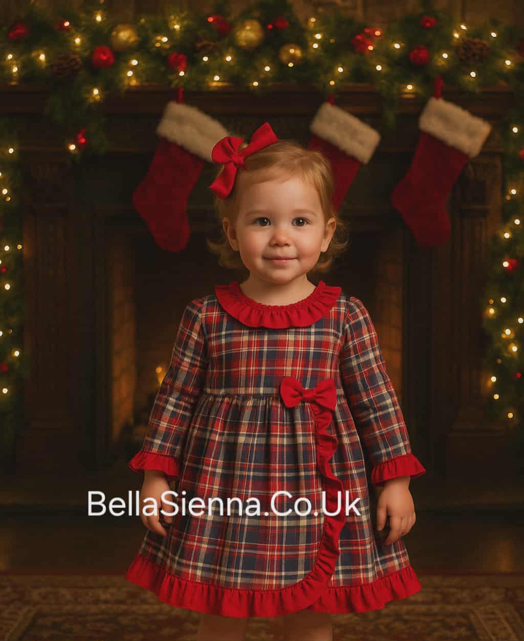BABINE - Tartan Skirt Set - Red main image 1