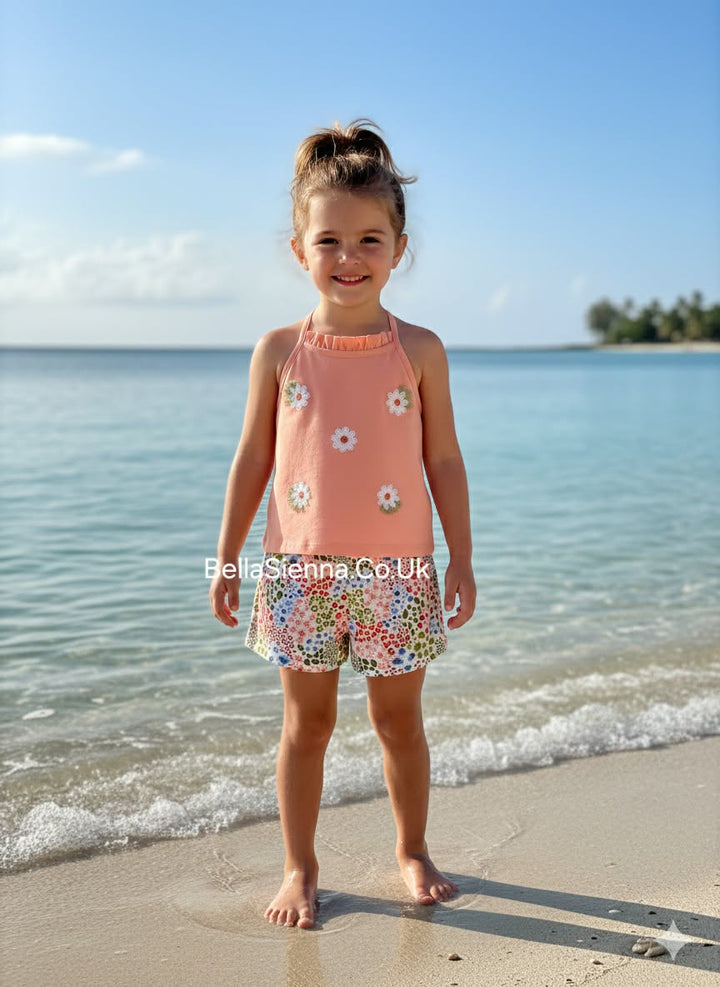 Mayoral girls 2 piece appliques Short set - 3219