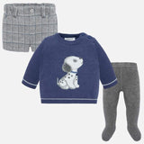 Mayoral Baby Boys Three Piece Set - Jumper, Shorts & Tights - 2206