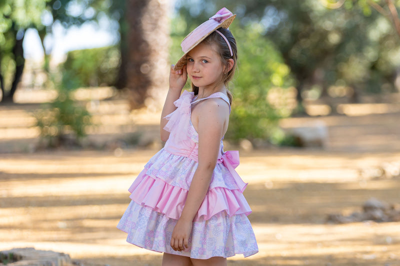 Babine "Pastel Tile" Tulle Hair Bow To Match - 2522826 - 2522925