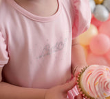 Little A Pink Fairy Pastel Hearts "JACKIE" Frill Leggings Set - LA24109