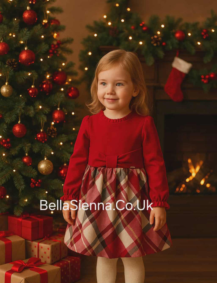 Mayoral Long Sleeved Dress - 2978 - Red