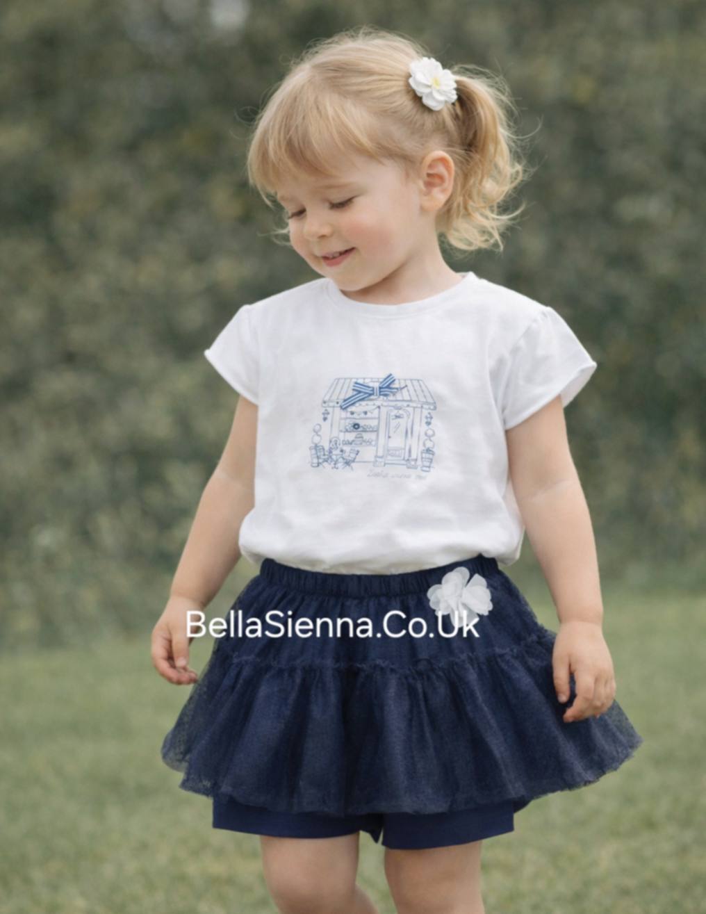 IDO Baby Girls Cute Ruffle Short Set 8020