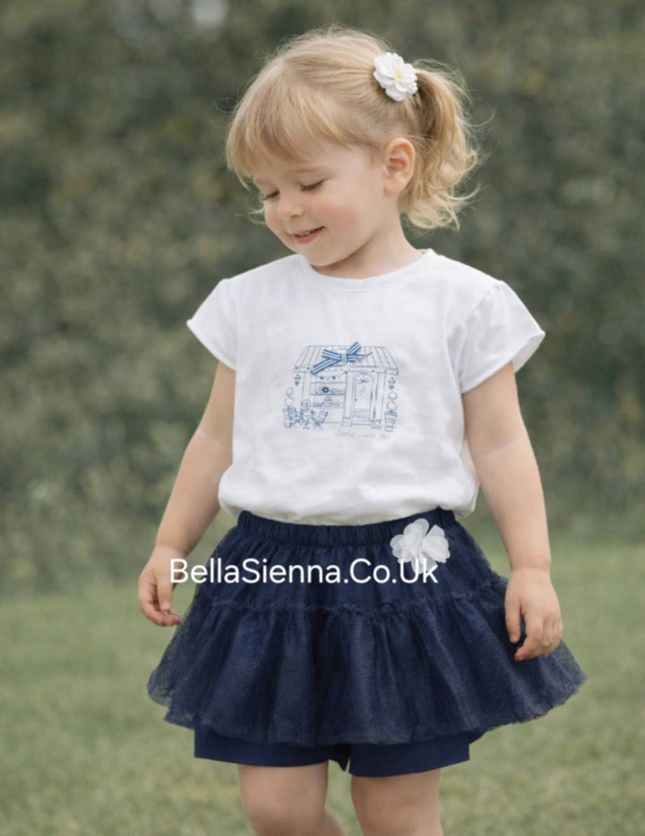 IDO Baby Girls Cute Ruffle Short Set 8020