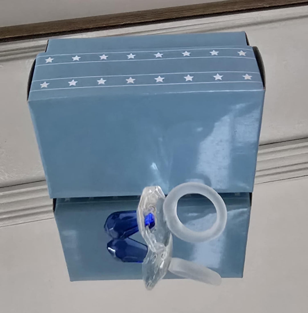 Crystal Pram Charm  Blue Crystal